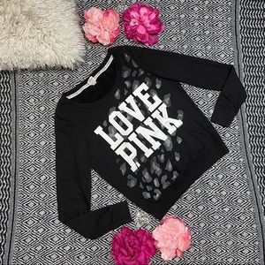 PINK Victoria’s Secret Love Pink Cheetah Crewneck Women size M